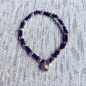 Crescent & Star Handmade Beaded Bracelet